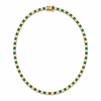 3mm CZ Tennis Bracelet – Color Stone & Clear Bezel Bracelet
