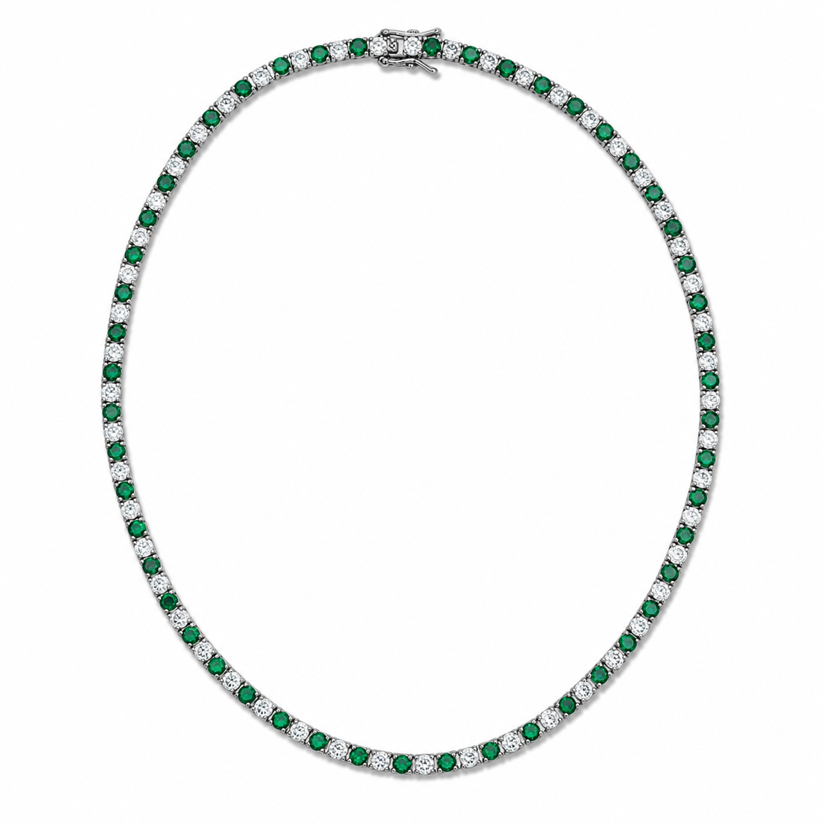 3mm CZ Tennis Bracelet – Color Stone & Clear Bezel Bracelet