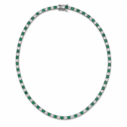 3mm CZ Tennis Bracelet – Color Stone & Clear Bezel Bracelet