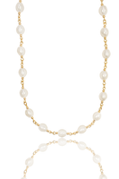 Pearl Link Chain Necklace (F252/I125)