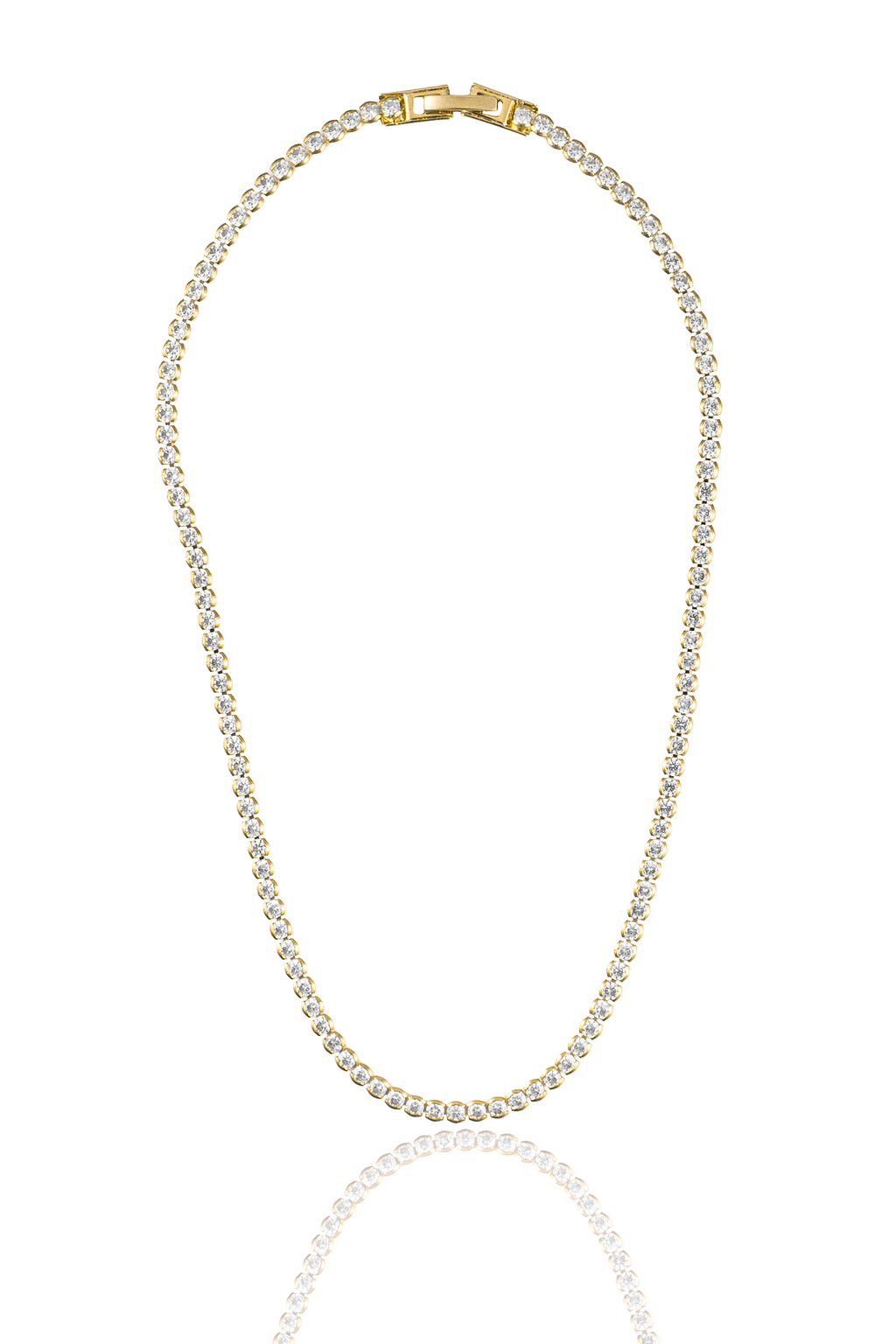 3mm Diamond Tennis Necklace (F236A/I46B)