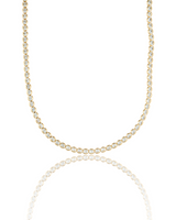 3mm Tennis Necklace Choker With Round Clear Cubic Zirconia Stones (G103)
