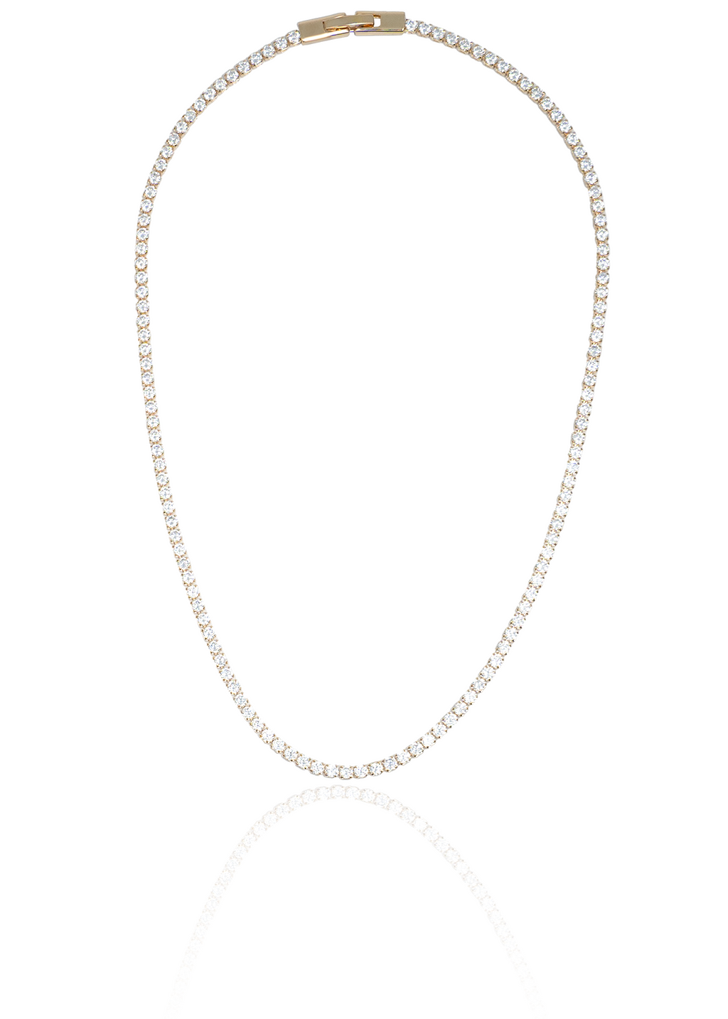 Diamond Tennis Bracelet / Necklace with Cubic Zirconia Stones (H94)(I324A)