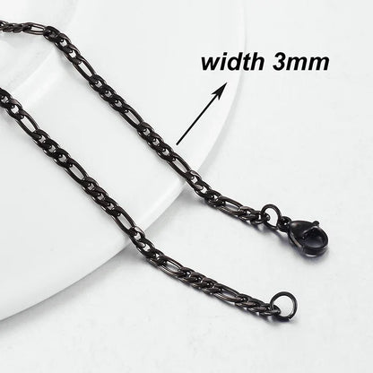 New Fashion Popular Black Necklace Men And Women Hip-Hop Dark Style Classic Jewelry
