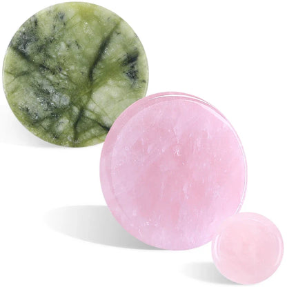 Glue Pallet Eyelashes Extensions Pink Green Jade Stone Reusable False Eye Lashes Adhesive Pallet Pad Holder Makeup Accessories