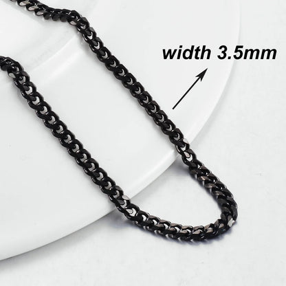 New Fashion Popular Black Necklace Men And Women Hip-Hop Dark Style Classic Jewelry