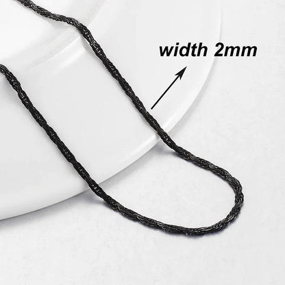 New Fashion Popular Black Necklace Men And Women Hip-Hop Dark Style Classic Jewelry