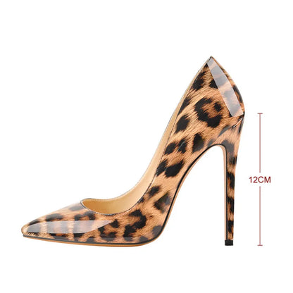 Onlymaker Women Pumps Pointed Toe Slip-On Thin Heels Patent Leather Party Wedding Office Lady Big Size Shoes