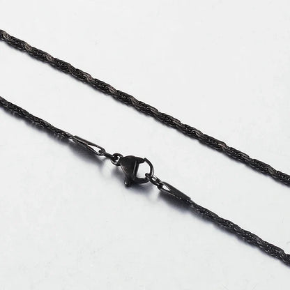 New Fashion Popular Black Necklace Men And Women Hip-Hop Dark Style Classic Jewelry