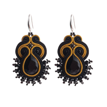 Fashion Handmade Jewelry Soutache Earrings Women Dangle Earrings Ethnic Boho Accessories Colorful Earring New Trendy Gift