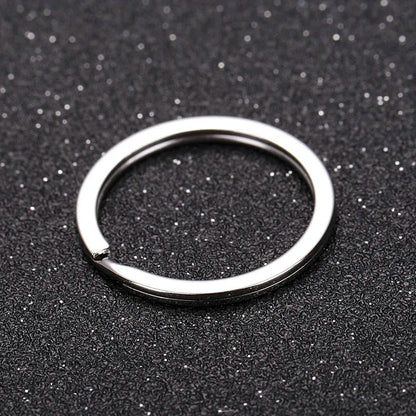 20pcs Metal Split Jump Rings Metal Hooks for DIY Keychain Pendant Making Accessory