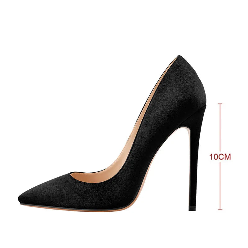 Onlymaker Women Pumps Pointed Toe Slip-On Thin Heels Patent Leather Party Wedding Office Lady Big Size Shoes