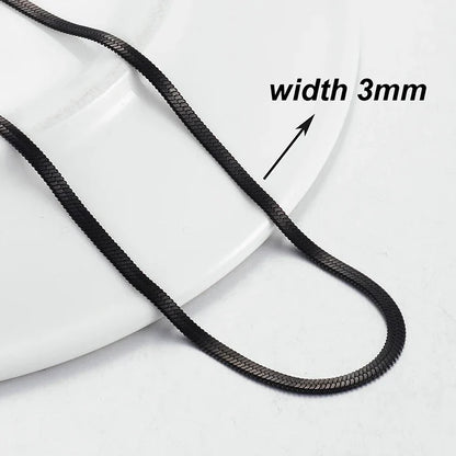 New Fashion Popular Black Necklace Men And Women Hip-Hop Dark Style Classic Jewelry