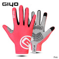 Giyo Wind Breaking Cycling Full Finger Gloves Touch Screen Anti-slip Bicycle Lycra Fabric Mittens Bicicleta Road Bike Long Glove