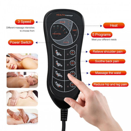 Foldable Full Body Massage Mat with Heating Function