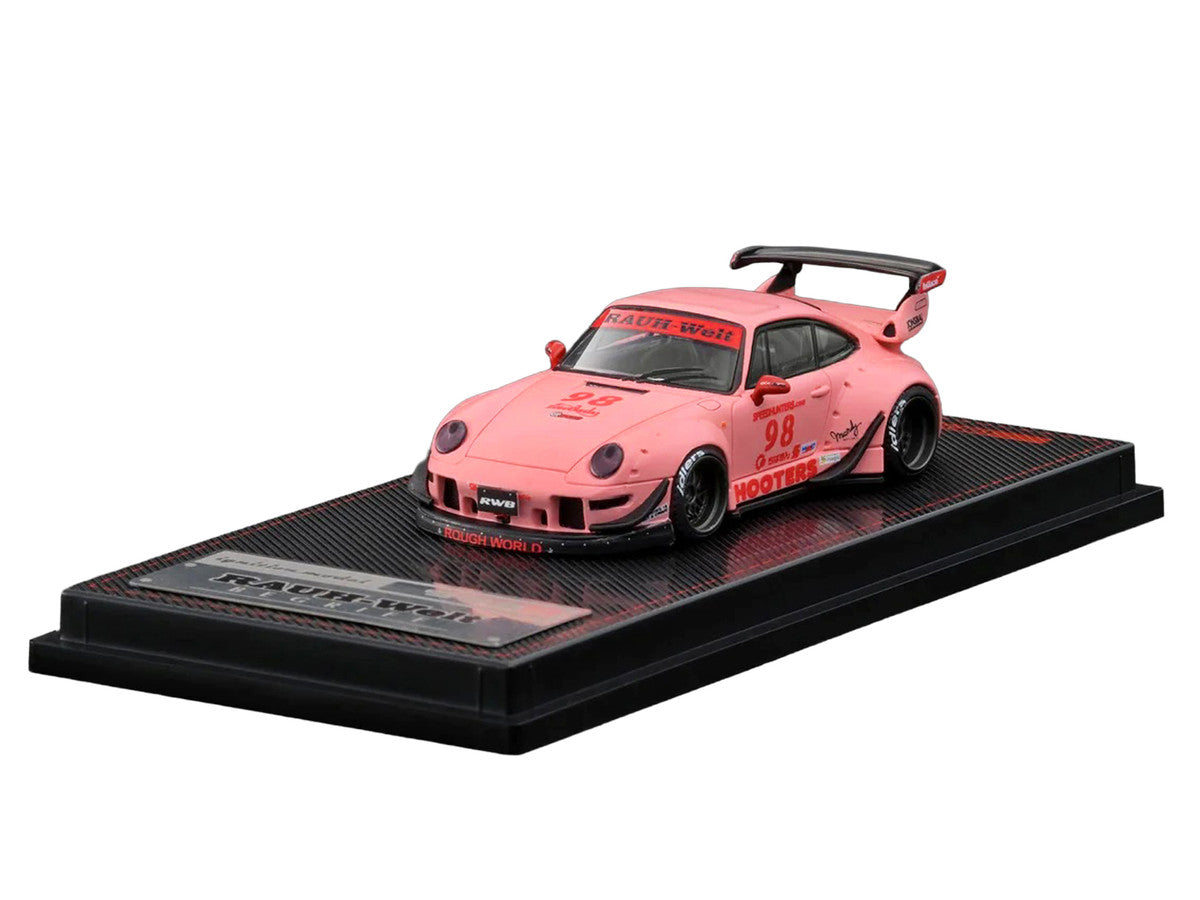 RWB 993 #98 "Hooters" Matt Pink 1/64 Diecast Model Car by Ignition Model