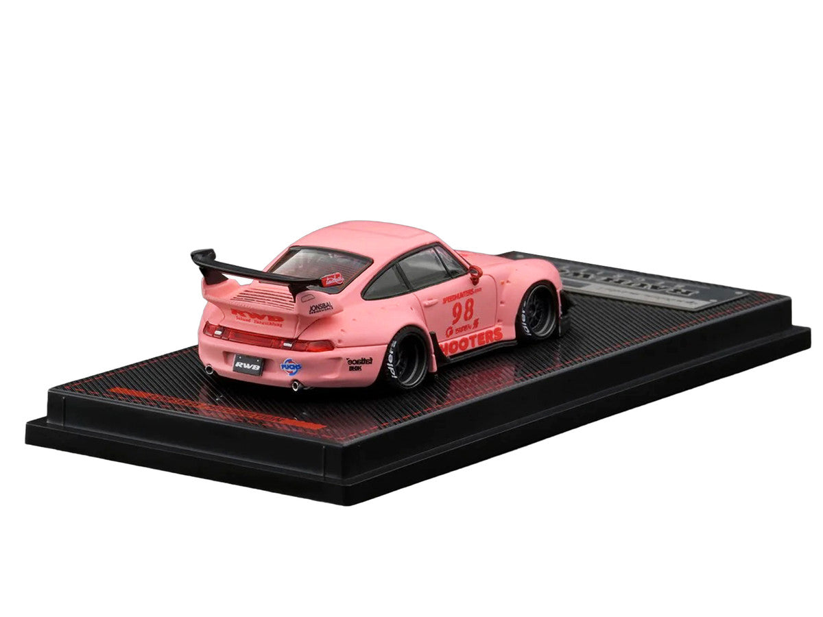 RWB 993 #98 "Hooters" Matt Pink 1/64 Diecast Model Car by Ignition Model