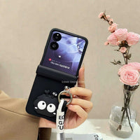 Bracelet Chain Hinge Case for Xiaomi MIX Flip Stylish Protective Cover with Grip Strap and Durable Shockproof Design