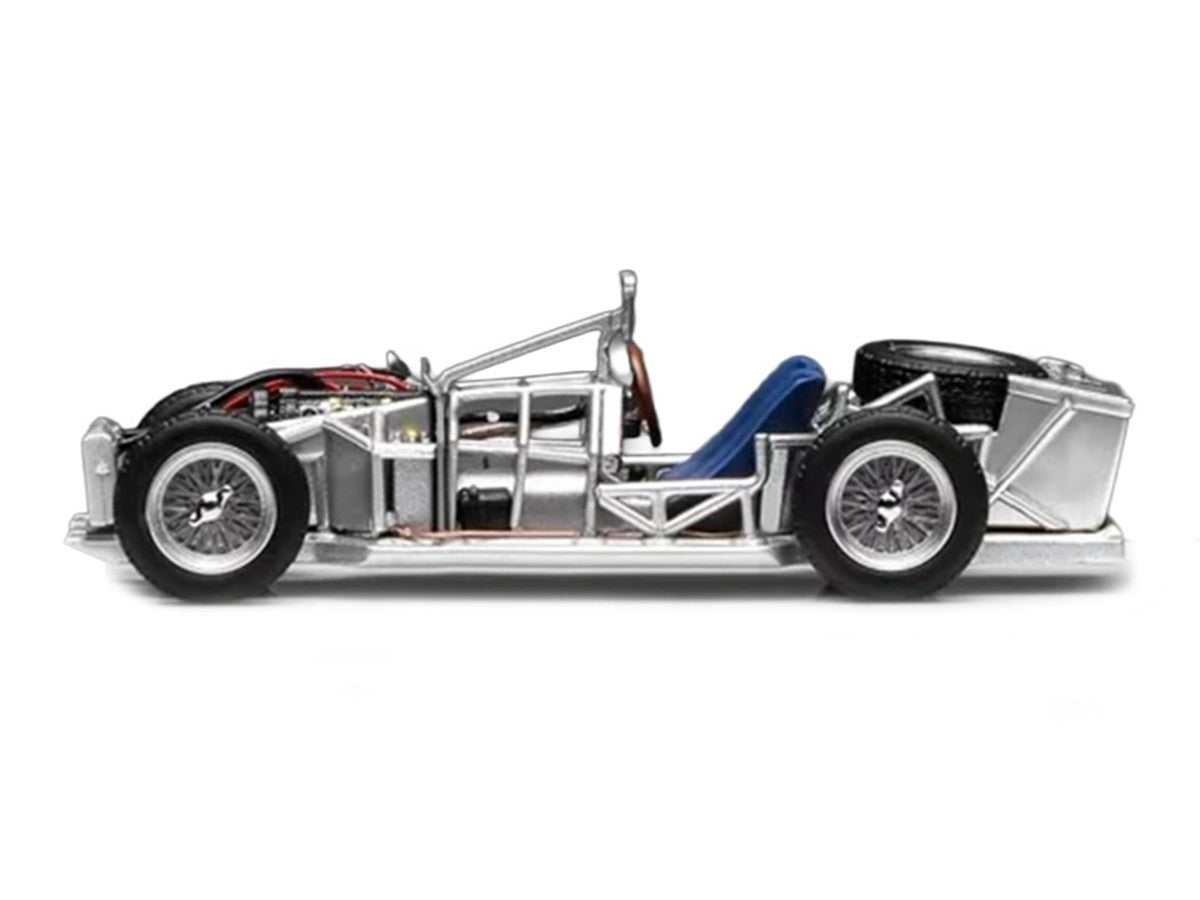 Spaceframe with Engine Raw Metal 1/64 Diecast Model Car by MotorHelix