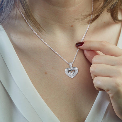 To My Beautiful Mom on My Wedding Day - Tryndi Floating Heart Necklace