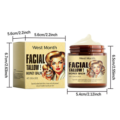 Beef Tallow Face Cream Anti-Wrinkle Moisturizing Dry Improve Redness Soothing Repair Firming Nourishing Smooth Facial Skin Care