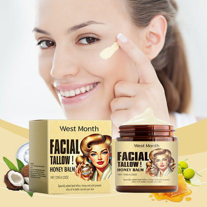Beef Tallow Face Cream Anti-Wrinkle Moisturizing Dry Improve Redness Soothing Repair Firming Nourishing Smooth Facial Skin Care