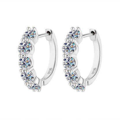 S925 Sterling Silver Moissanite Earrings