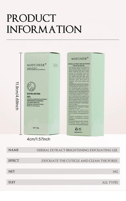 Herbaceous Exfoliating Peeling Gel Facial Scrub Moisturizing Nourishing Repair Scrubs Face Cream Beauty Skin Care