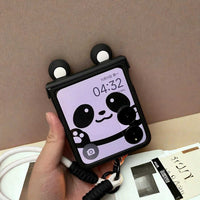 Cute Ears Hand Bracelet Hinge Case for Xiaomi MIX Flip - Stylish Protective Cover with Secure Chain Grip for MIX Flip Phones