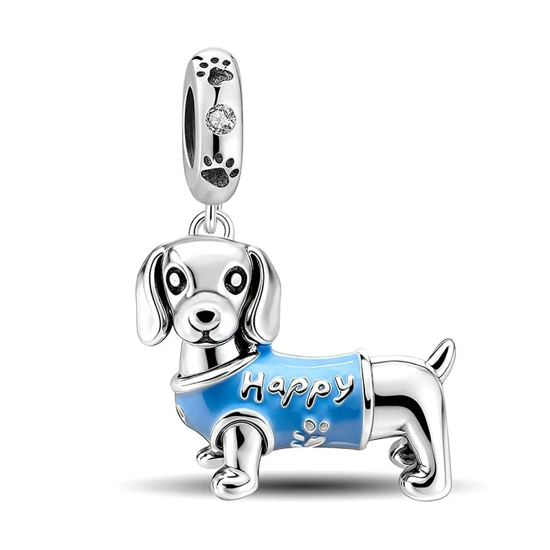 925 Sterling Silver Sunglasses Duck Puppy Cooking Mouse Bead Diy Bracelet Bangle Making Gift Of High Quality Fine Jewelry