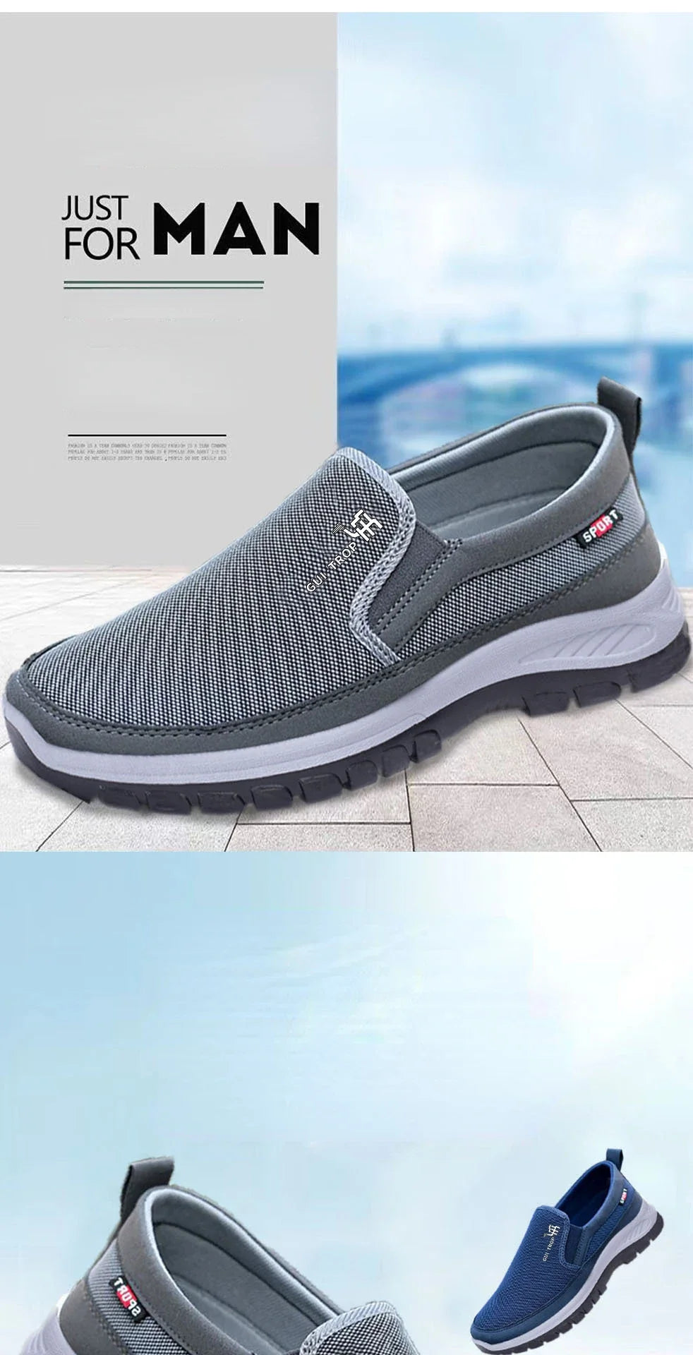 2026 Men Casual Shoes Breathable Soft Bottom Sneakers Men Non-Slip Walking Shoes Comfortable Slip-On Men Loafers Tenis Masculino