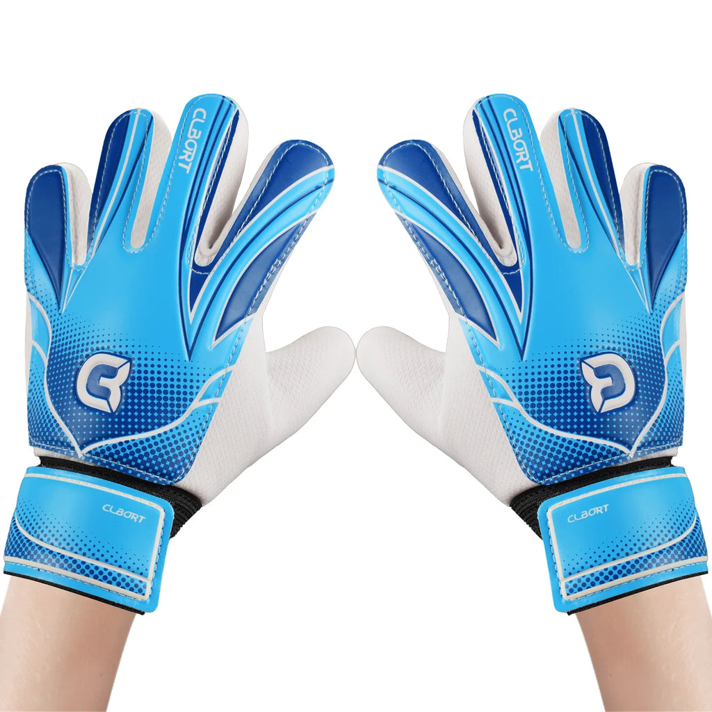 1 pair Non-Slip Soccer Goalie Gloves with Double Wrist Protection