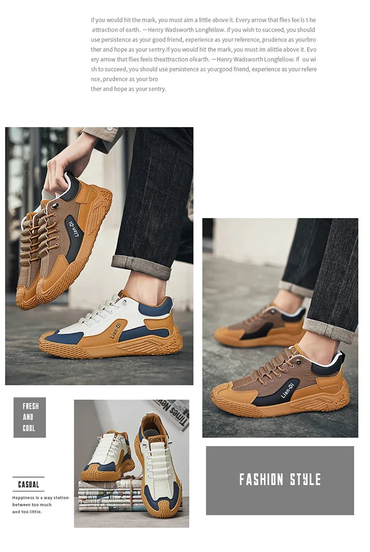 Spring and Autumn Fashion Elastic Band Sneakers for Men, Versatile Trendy Casual Shoes, Student Running Shoes, Soft-Soled Lightweight Men's Shoes
