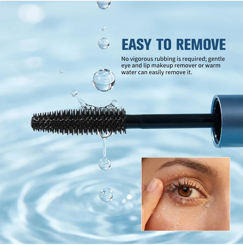 Lengthening & Volumizing Mascara Water-Resistant Long-Lasting Nourishing Strengthen Mascara Glossy Natural Finish Eye Makeup