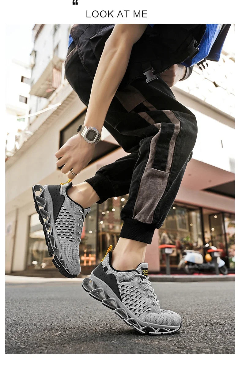 Casual Sneakers Mens Shock-absorb Running Shoes Lightweight Breathable Sports Shoes for Men 2026 New Trendy Gym Trainers for Man