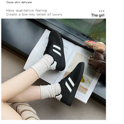 Autumn Women Casual Sports Shoes 2025 Comfortable Non Slip Outdoor Casual Shoes Soft Sole Retro Female Sneakers Zapatos Mujer