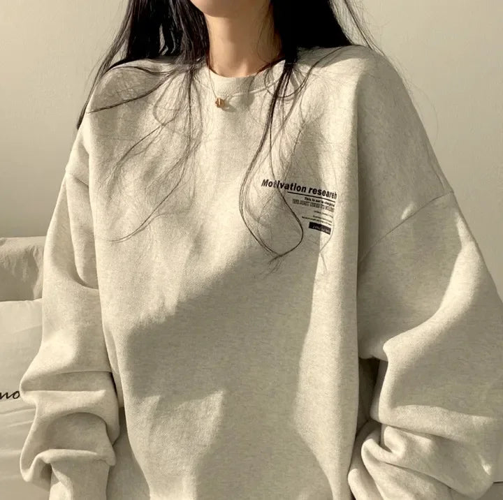 Women Sweatshirts Oversized Spring Hoodie Long Sleeve Casual Letter Print Loose Pullovers Harajuku Sweatshirt Female