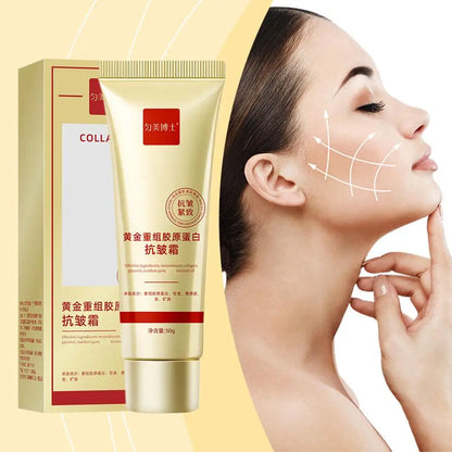 Gold Collagen Anti Wrinkle Cream Facial Tightening Moisturizing Fade Facial Fine Lines Facial Skin Care Products