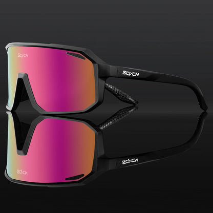 SCVCN Men bicycle Cycling Sunglasses Woman MTB road bike Driving Goggles Outdoor Sports running Glasses UV400 Hiking Eyewear