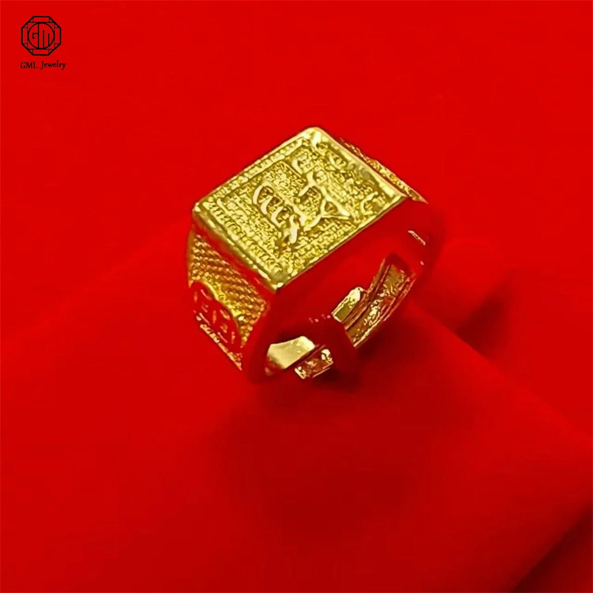 Sand Gold Adjustable Ring Matte Wide Band Openable Fade Resistant Unisex Couple Jewelry Solid Minimalist Gift