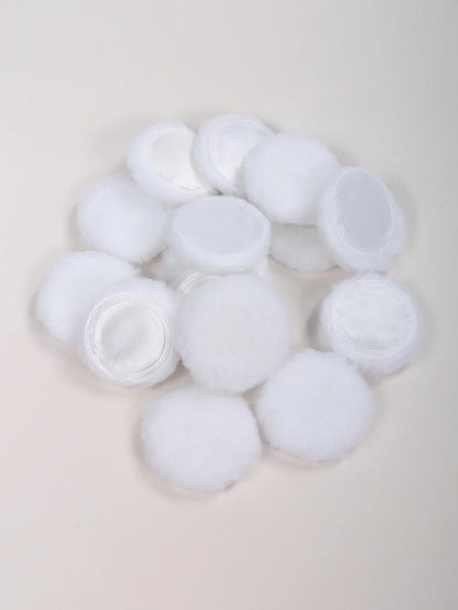 2-5-10-20Pcs Portable and Practical High-Grade White Round Powder Puff for Base and Fixing Makeup