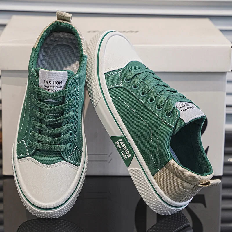 2026 New Summer Men's Breathable Versatile Skateboarding Shoes Men's Soft Bottom Casual Sports Trend Fashion Canvas Shoes 48size