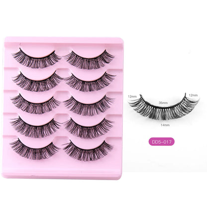 Fashion Russian Strip Lashes 2/5/10 Pairs 3D Mink Lashes Natural Eyelashes Dramatic False Eyelashes Wholesale Eyelash Extension
