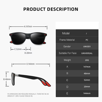 1-2-3PCS Fashion Vintage Square Unisex Driving Fishing Sunglasses Men Women Luxury Brand Designer Sun Glasses Anti-Glare Eyewear