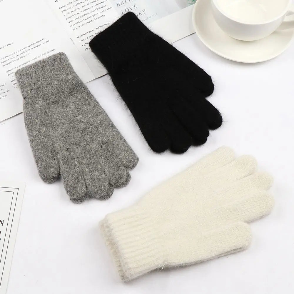 Fashion Elastic Outdoor Warm Thick Winter Gloves Mittens Full Finger Gloves