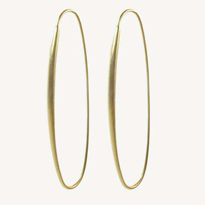 Minimalist Gold Color Dangle Women's Earrings Geometric Oval Party Daily Wear