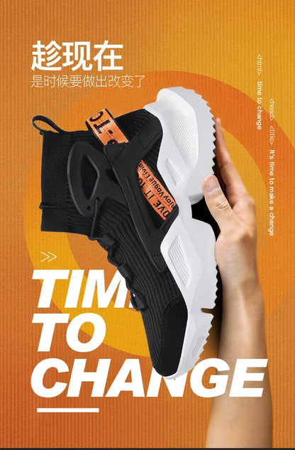 Men's Casual Sneakers Breathable Luxury Trainer Race Shoes Fashion Loafers Running Shoes for Male