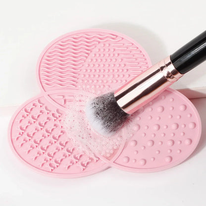 Silicone Makeup Brush Cleaner Folding Powder Puff Cleaning Bowl Eyeshadow Brushes Washing Soft Mat Beauty Tools Scrubber Box