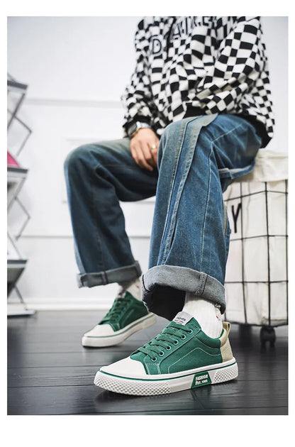 2026 New Summer Men's Breathable Versatile Skateboarding Shoes Men's Soft Bottom Casual Sports Trend Fashion Canvas Shoes 48size