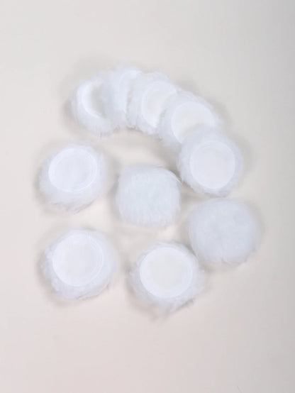 2-5-10-20Pcs Portable and Practical High-Grade White Round Powder Puff for Base and Fixing Makeup